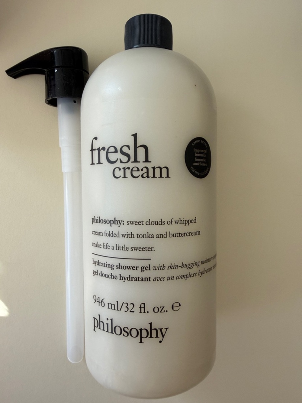 Philosophy Fresh Cream Hydrating Shower Gel, 32 oz. With Pump - Picture 4 of 7
